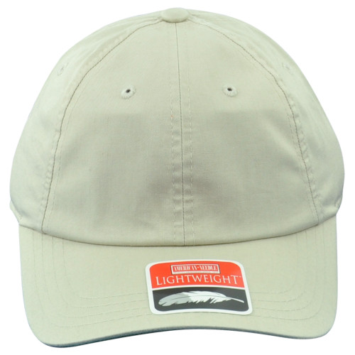 American Needle Lightweight Relaxed Blank Beige Cotton Adjustable Adults Hat Cap