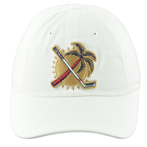 NHL American Needle Florida Panthers Palm Sun White Adjustable Adults Hat Cap