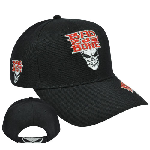 Stoned To The Bad 2Da Bone Hat Cap Adjustable Acrylic Curved Bill Velcro Skull