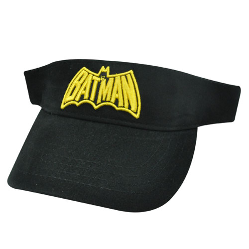 BATMAN DC COMICS BLACK YELLOW YOUTH KIDS VISOR HAT