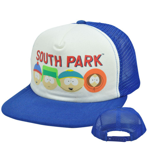 Comedy Central South Park Eric Cartman Stan Kyle Kenny Flat Trucker Snapback Hat