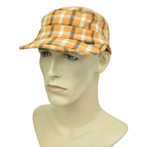 Brand Peter Grimm Plaid Curved Bill Fitted Large Fatigue Cadet Hat Cap Relaxed