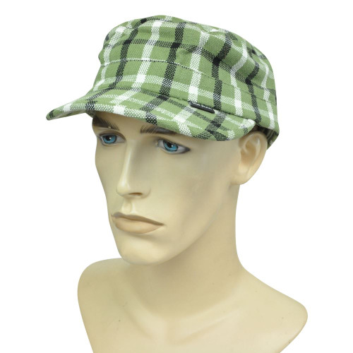 Brand Peter Grimm Plaid Garment Washed Fitted XLarge Fatigue Military Hat Cap XL