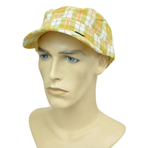 Peter Grimm Plaid Fatigue Military Style Cadet Fitted Large Lg Hat Cap Relaxed