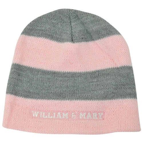 NCAA American Needle Women Ladies William & Mary Tribe Cuffless Knit Pink Hat