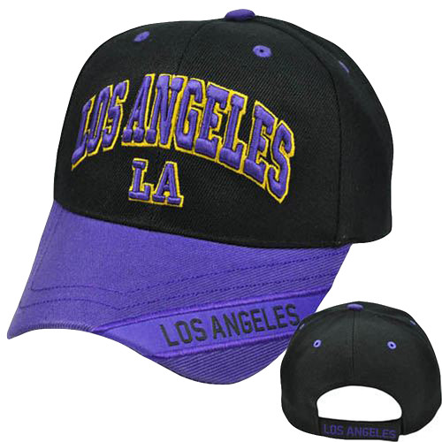 LA Los Angeles Cali Hollywood Cap Hat Acrylic Adjustable Curved Bill Velcro