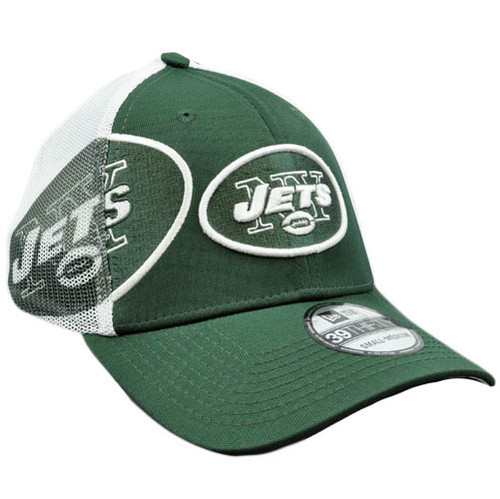 NFL New Era 39Thirty 3930 QB Sneak Mesh Flex Fit Hat Cap New York Jets Small
