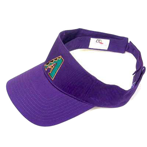 VISOR HAT MLB ARIZONA DIAMONDBACKS PURPLE COTTON NEW