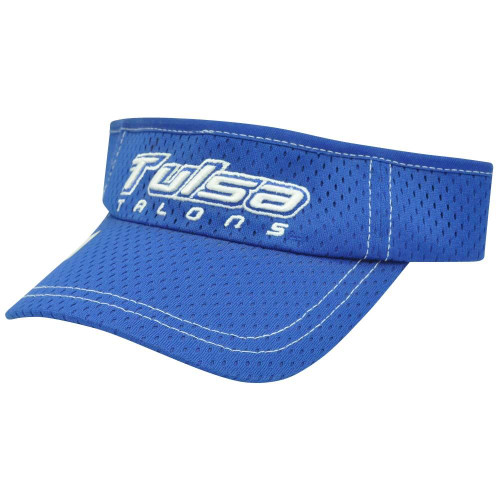 NCAA Tulsa Talons Curved Bill Adjustable Velcro San Antonio Blue Visor Hat