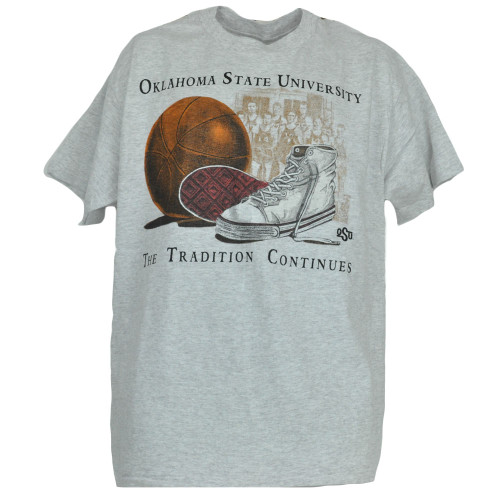 NCAA Oklahoma State Cowboys Basketball Tradition Continues T Shirt Large 42-44