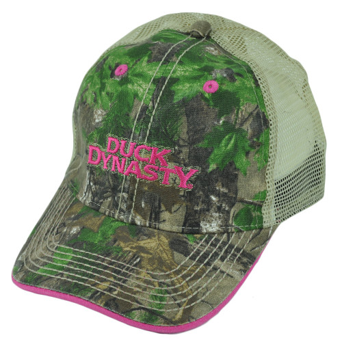 Duck Dynasty A&E Realtree Camouflage Ladies Women Garment Wash Buckle Hat Cap