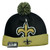 NFL New Era New Orleans Saints Woven Biggie 2 Cuffed Beanie Winter Warm Knit Hat