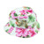 Tropical Flower Floral Pattern One Size Hawaiian Beach Crusher Sun Bucket Hat 