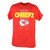 NFL Kansas City Chiefs KC Vertical Dots Men Football Red Tshirt Tee Shirt 