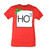 Mistletoe HO 3 Period Table Elements Funny Humor Christmas Red Tshirt Tee 