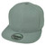 Light Gray Flat Bill Snapback Hat Blank Plain Solid Classic Acrylic Adjustable