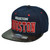 Houston Texas Faux Leather Snake Skin Hat Cap City Town Snapback Flat Bill Navy