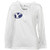NCAA Brigham Young Cougars White Womens Long Sleeve Tshirt BYU Henley Rise Shout