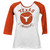 NCAA Texas Longhorns 1883 Foil Logo Mid Sleeve Tshirt Tee Womens Adult Ladies