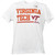 NCAA Virginia Tech Hokies White Underline Logo Tshirt Tee Short Sleeve Sports 