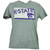 NCAA Kansas State Wildcats State Map Logo Tshirt Tee Mens Short Sleeve Sports