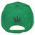 Marijuana Leaf Rastafari Flat Bill Snapback Hat Cap Green Weed Smoke High Ganja 