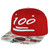 100 One Hundred Snapback Hat Cap Emoji Text Symbol Emoticons Red Adjustable 