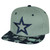 Star Flat Bill Snapback Hat Gray Navy Blue 2Tone Flat Bill Adjustable Patriotic 