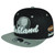 Black Eagles Oakland Football Black Two Toned Snapback Gray Flat Bill Hat Cap