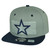 Star Flat Bill Snapback Hat Cap Adjustable Striped Fashion 2Tone Gray Navy Blue