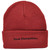 Moose New Hampshire Cuffed Thick Knit Beanie Granite State City USA Maroon 