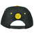 Emoji Smirking Face Emoticons Text Symbol Snapback Hat Cap Flat Bill Black Yellow