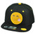 Emoji Hungry Face Emoticons Text Symbol Snapback Hat Cap Flat Bill Black Food 