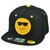 Emoji Cool Face Emoticons Text Symbol Snapback Hat Cap Flat Bill Black Sunglasses