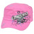 Carolina Girl Army Pink Fatigue Military Hat Cap Womens Ladies Clip Buckle 