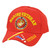 United States US Marine Veteran Vet Adjustable Hat Cap Military Red Striped Visor