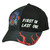 First In Last Out Fire Fighter Rescue Sublimated Hat Cap Black Adjustable 