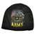 U.S Army Sublimated Military United States Black Cuffless Knit Beanie Defend Hat