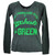 NCAA Marshall Thunder Herd Big Green Long Sleeve Womens Tshirt Tee Gray Sports