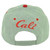 Cali Logo California Republic 3D Snapback Flat Bill Hat Cap Heather Gray Red