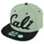 Cali California Republic 3D Snapback Flat Bill Hat Cap Two Tone Heather Black