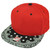 Red Blank Plain Solid Bandana Flat Bill Hat Cap Snapback Black Adjustable Color