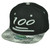 100 One Hundred Emoji Emoticons Symbol Flat Bill Hat Cap Snapback Black Gray 