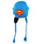 DC Comics Superman Peruvian Tassel Blue Leather Logo Knit Beanie Super Hero Hat