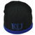 NCAA Kansas Jayhawks Black Blue Knit Beanie Cuffless 2 Tone KU Winter Skully 