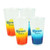 Ombre Corona Extra Acrylic Pint Glasses Set of 4 16oz Cerveza Beer Cups Drinks