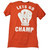 Shannon Cannon Briggs Lets Go Champ Mens Tshirt Tee Orange Boxer Short Sleeve