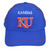 NCAA Kansas Jayhawks 155VZ Structures Blue Adjustable Hat Cap Curved Bill Adidas