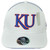 NCAA Adidas Kansas Jayhawks M824Z Flex Fit XLarge 2XLarge White Hat Cap Structured