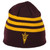 NCAA Adidas Arizona State Sun Devils KR27Z Burgundy Hat Knit Beanie Striped